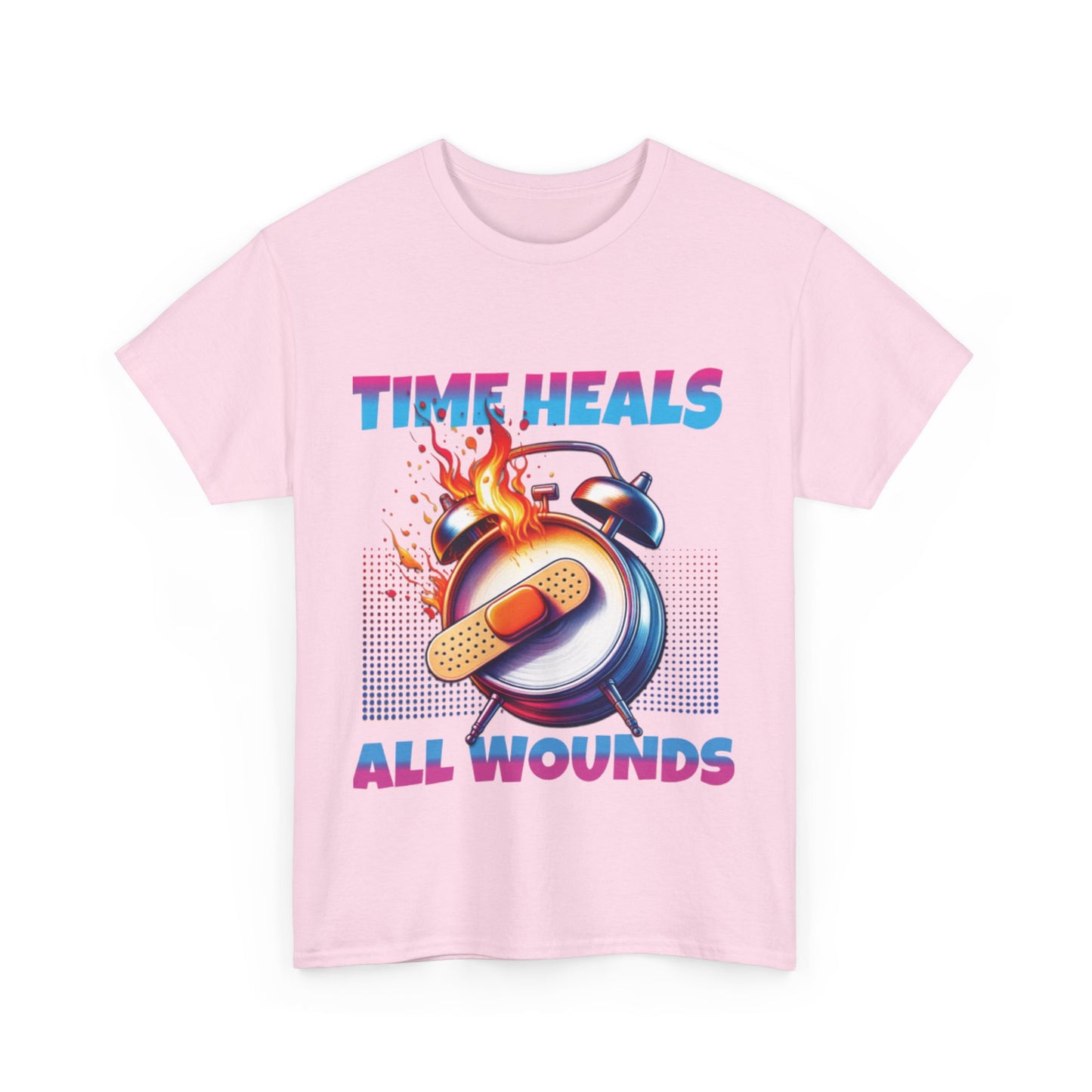Unisex Time Heals Shirt: Pink