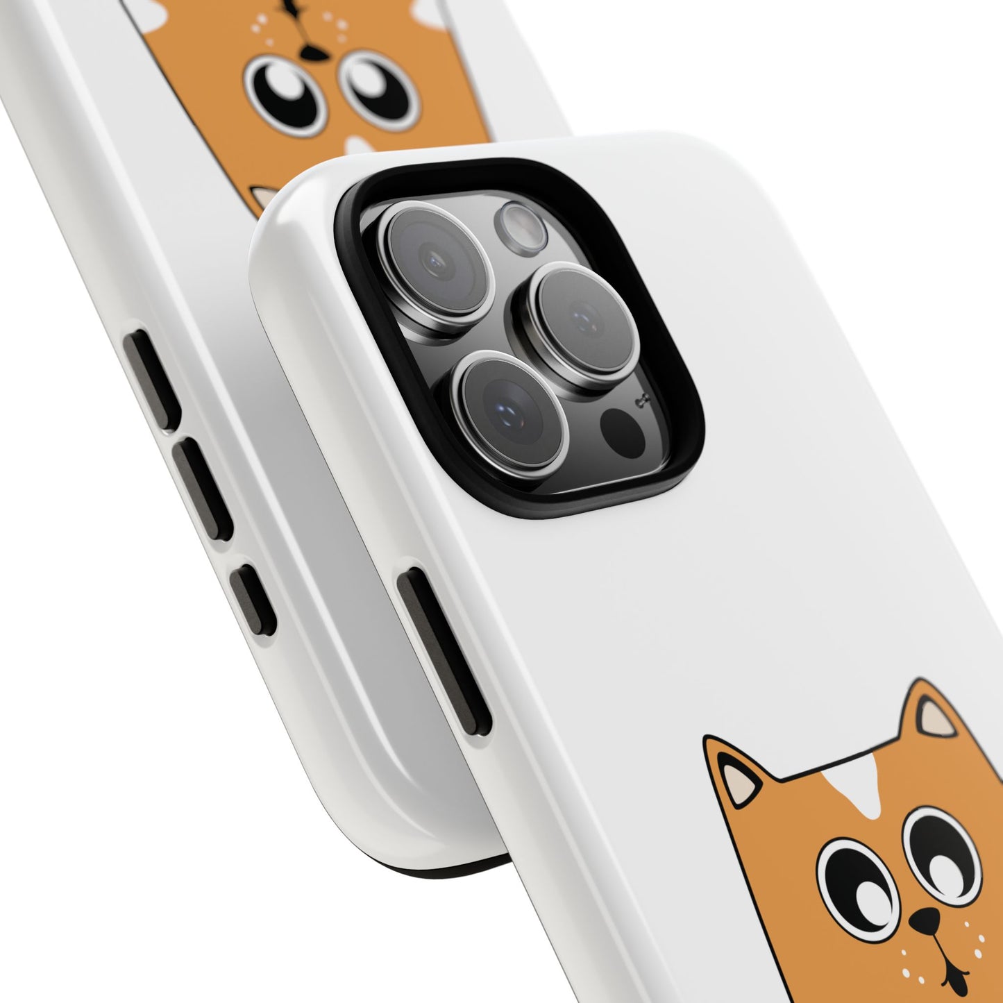 Cute Cat Coffee Mug Phone Case - Tough Protection for Pet Lovers