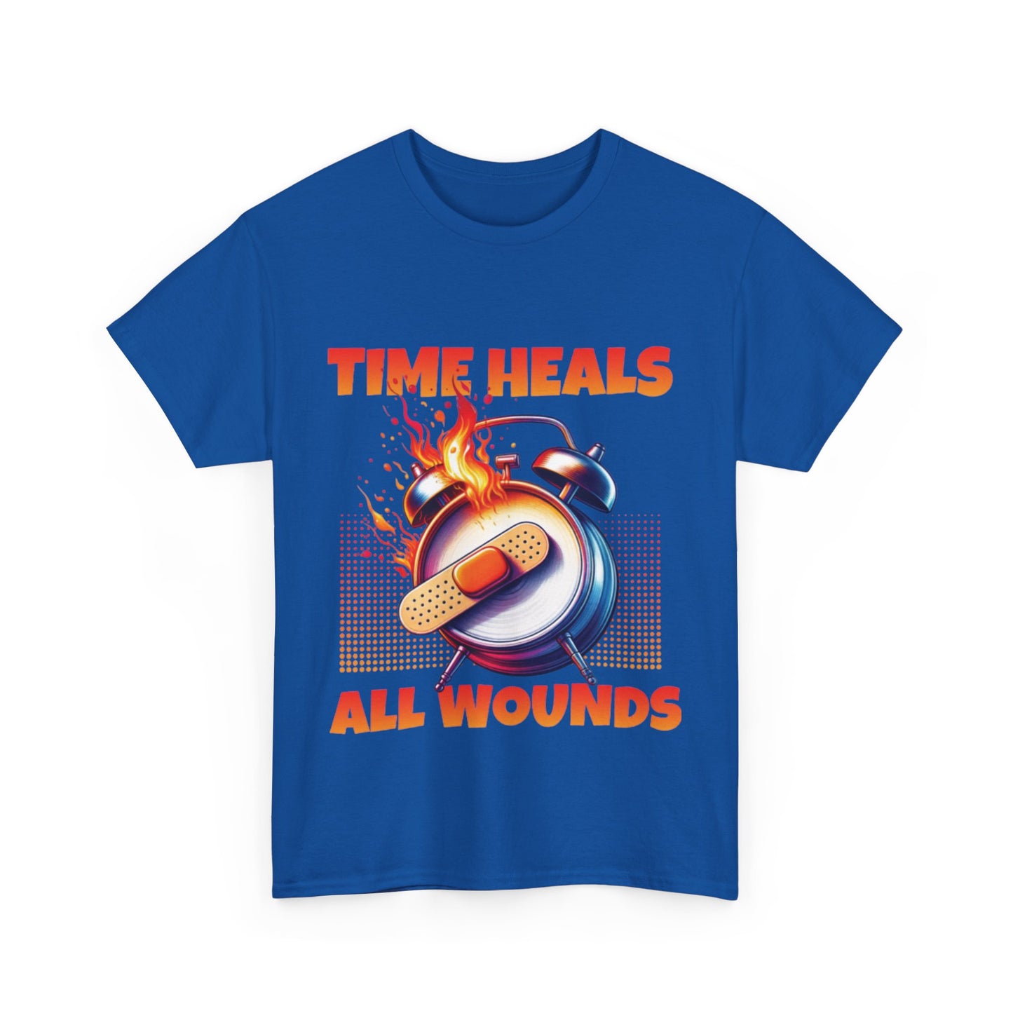 Unisex Time Heals Shirt: Orange
