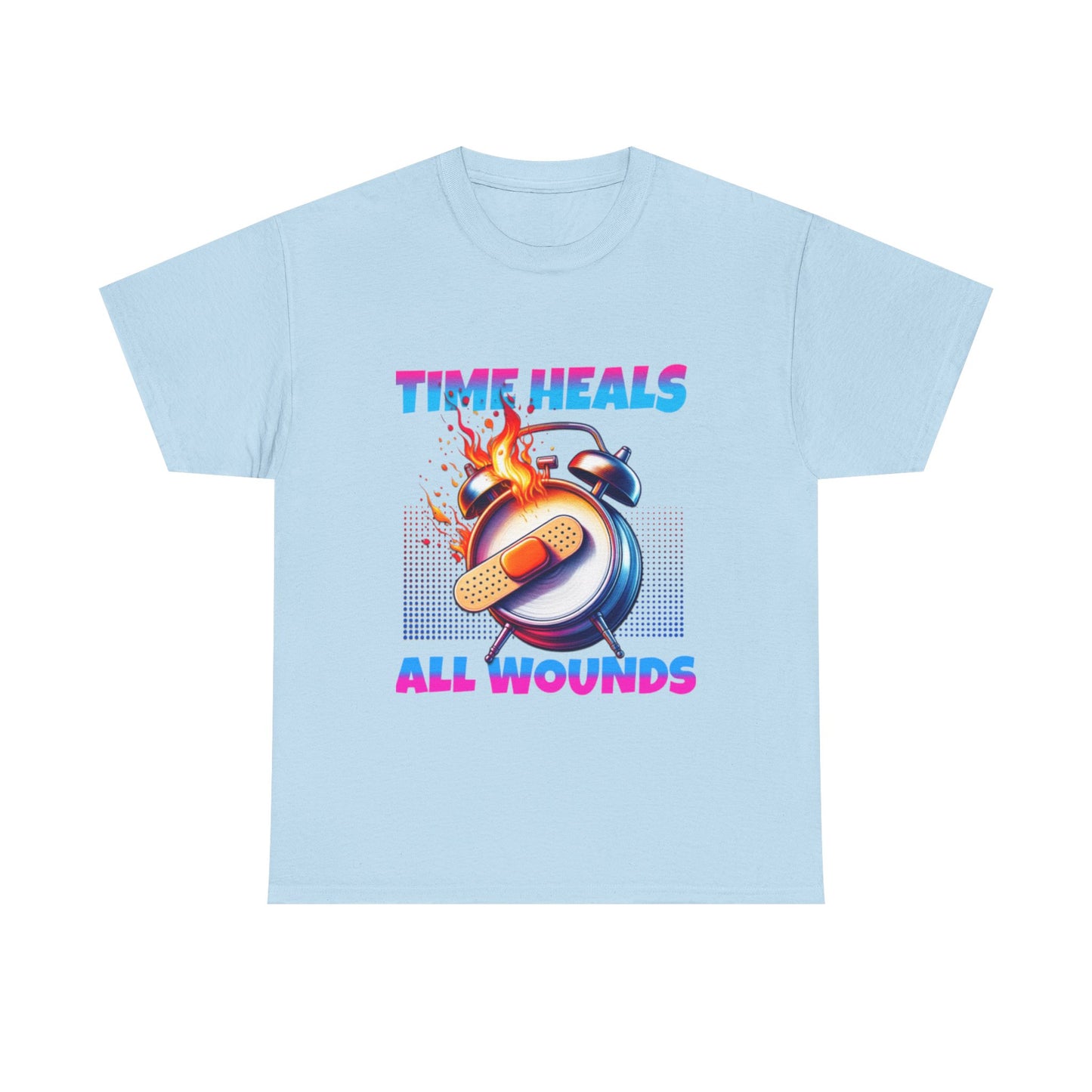 Unisex Time Heals Shirt: Pink