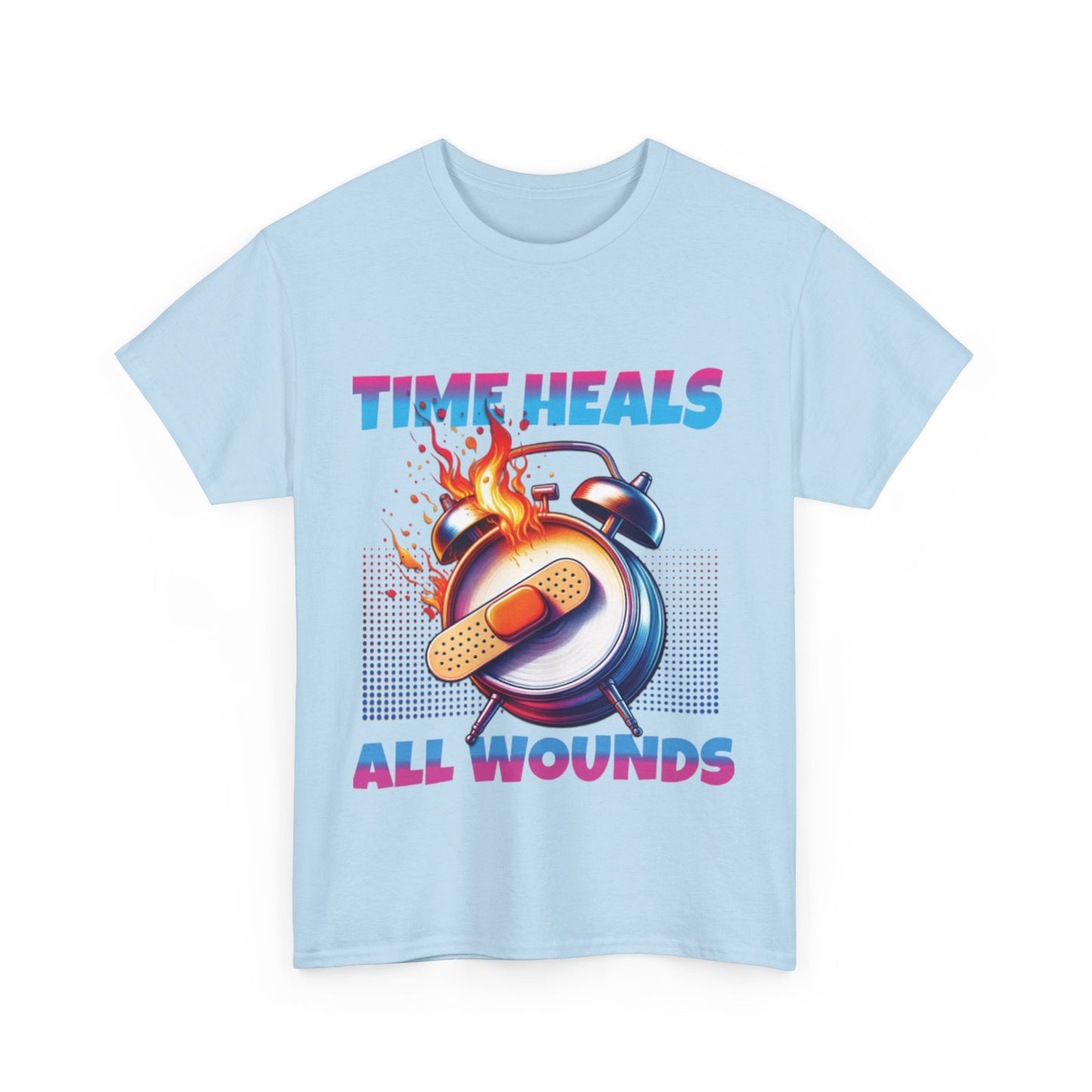 Unisex Time Heals Shirt: Pink