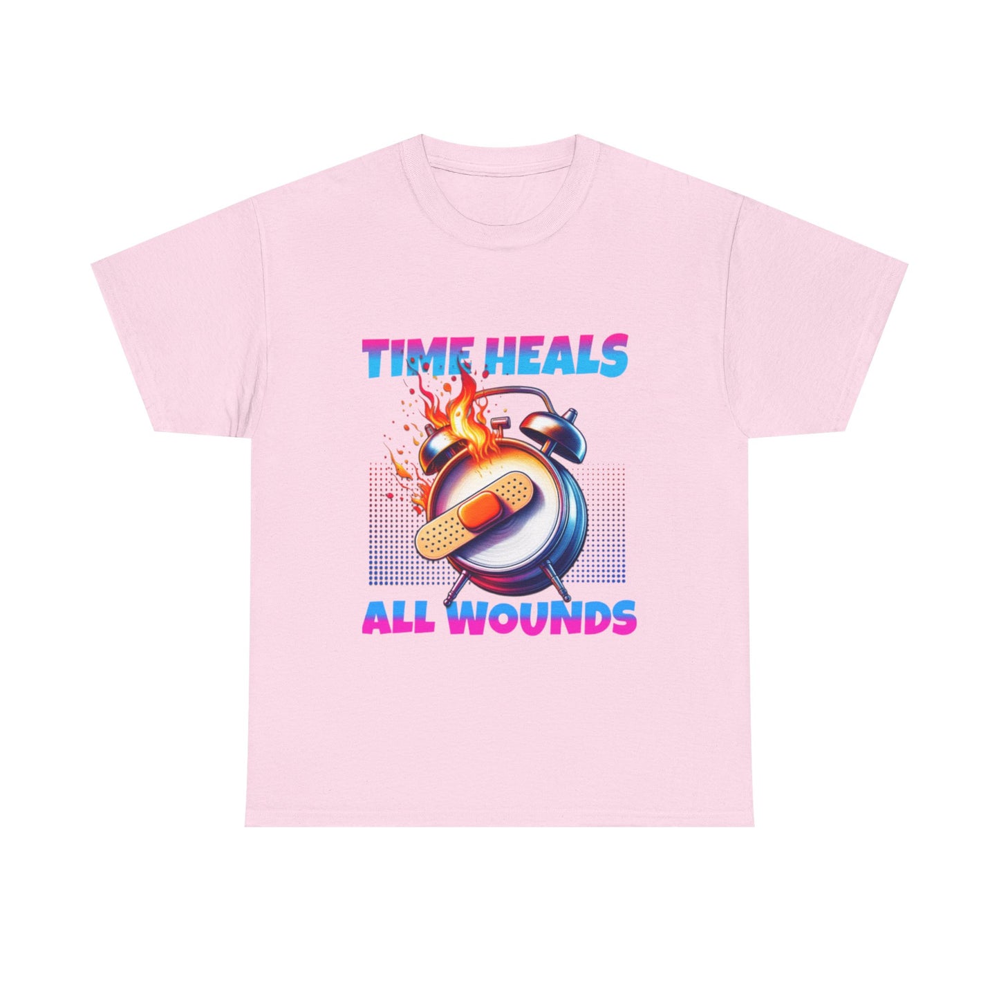 Unisex Time Heals Shirt: Pink