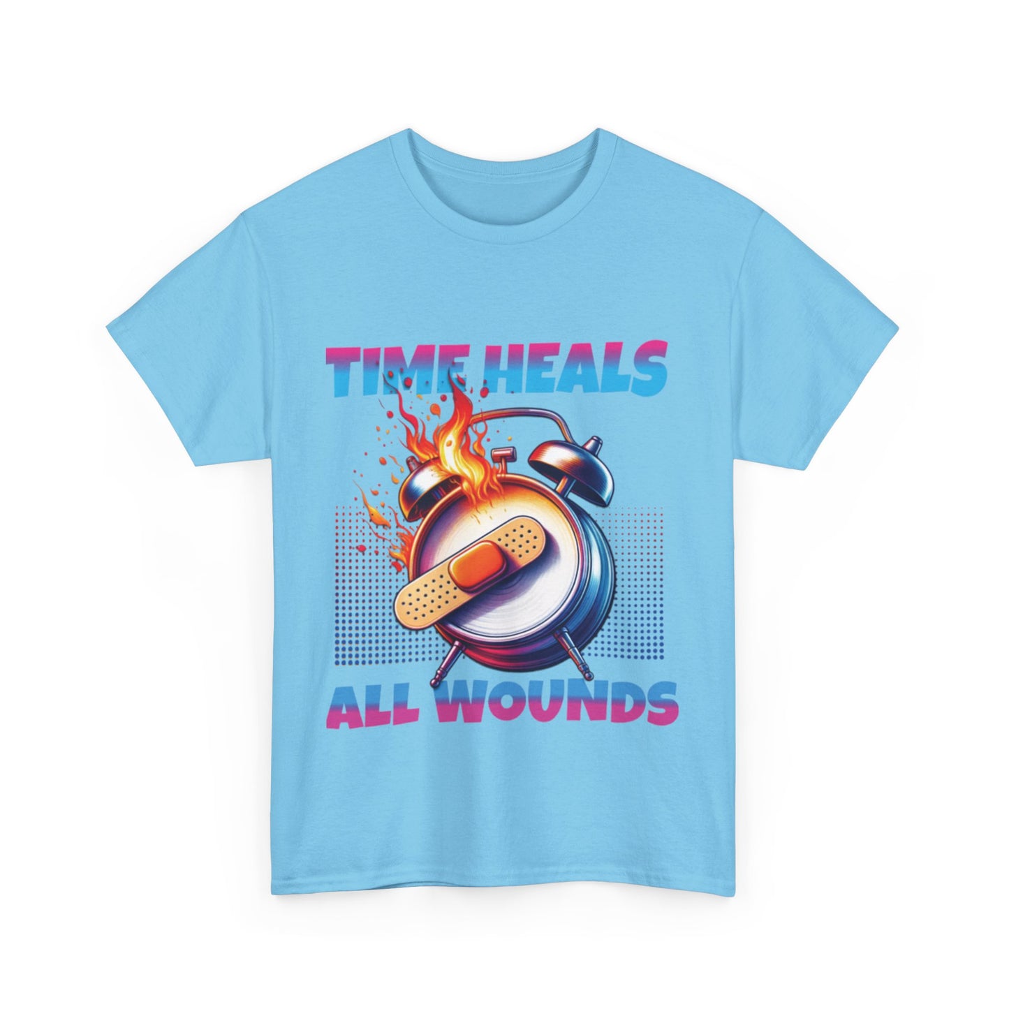 Unisex Time Heals Shirt: Pink