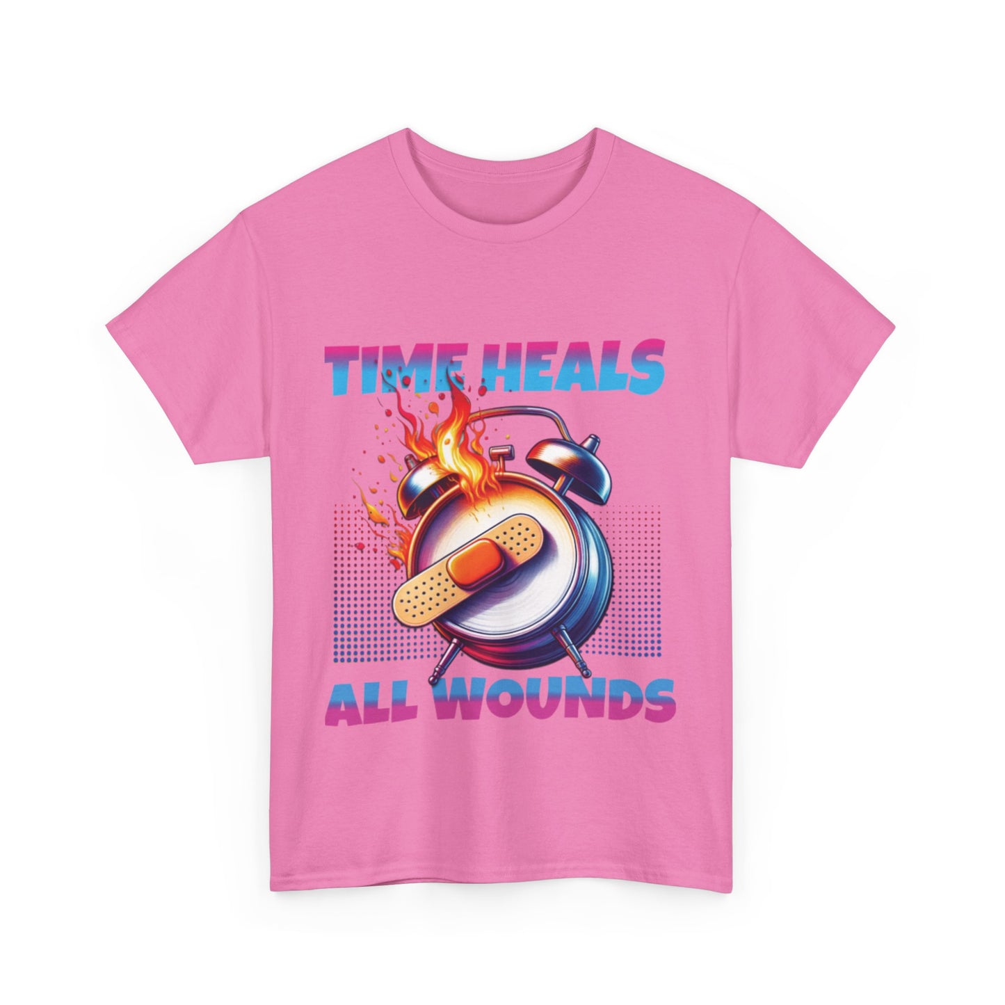 Unisex Time Heals Shirt: Pink