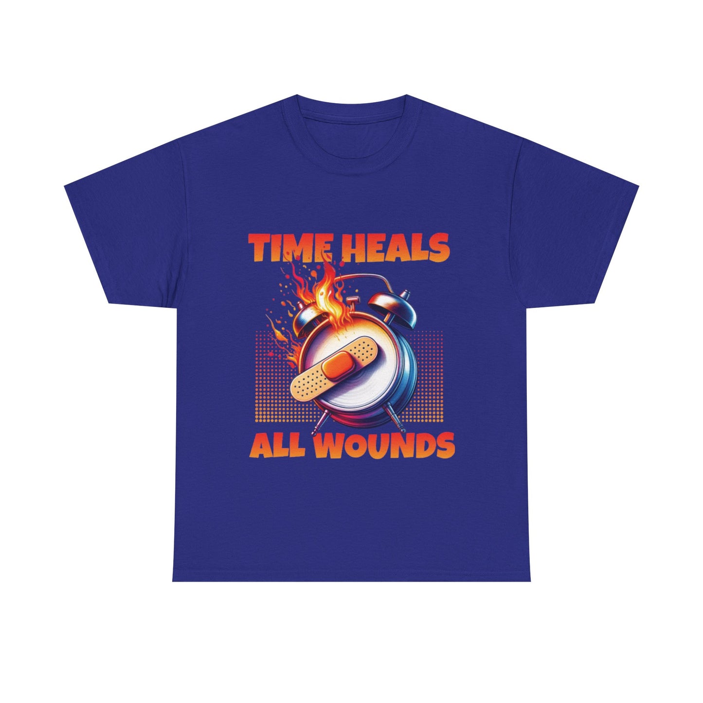 Unisex Time Heals Shirt: Orange