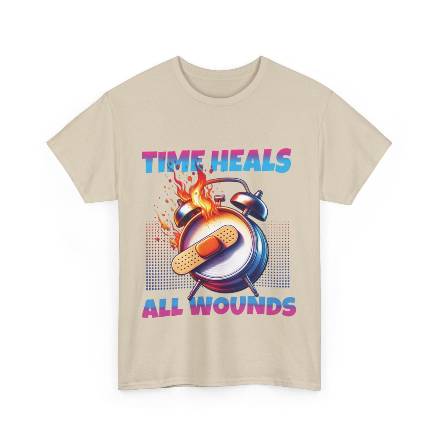 Unisex Time Heals Shirt: Pink