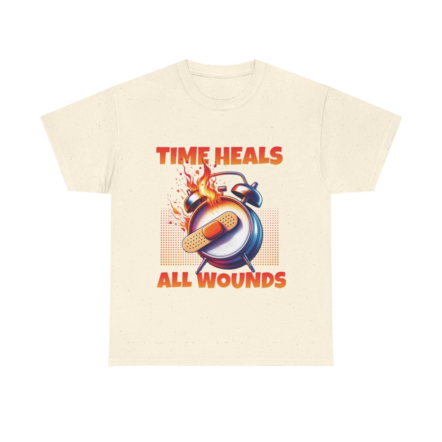 Unisex Time Heals Shirt: Orange