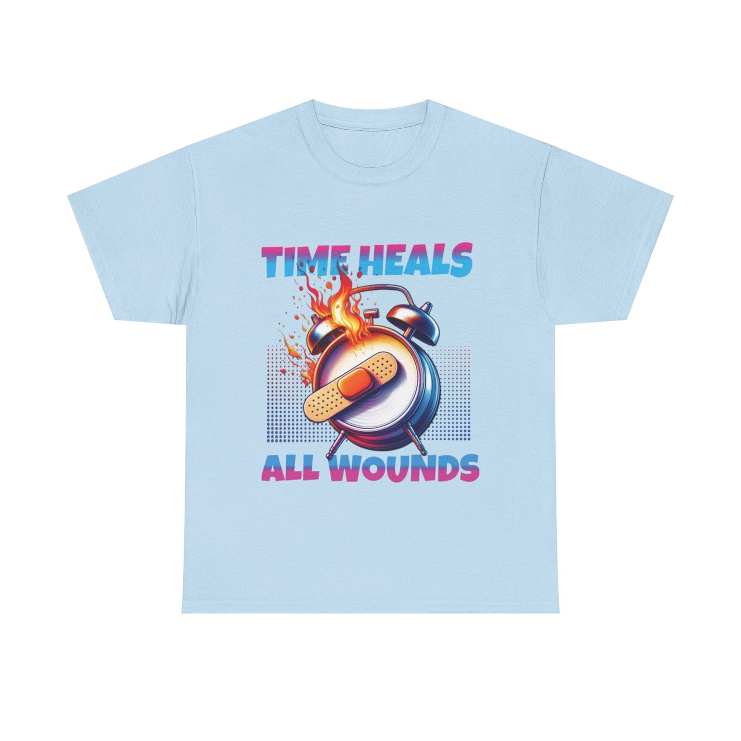 Unisex Time Heals Shirt: Pink