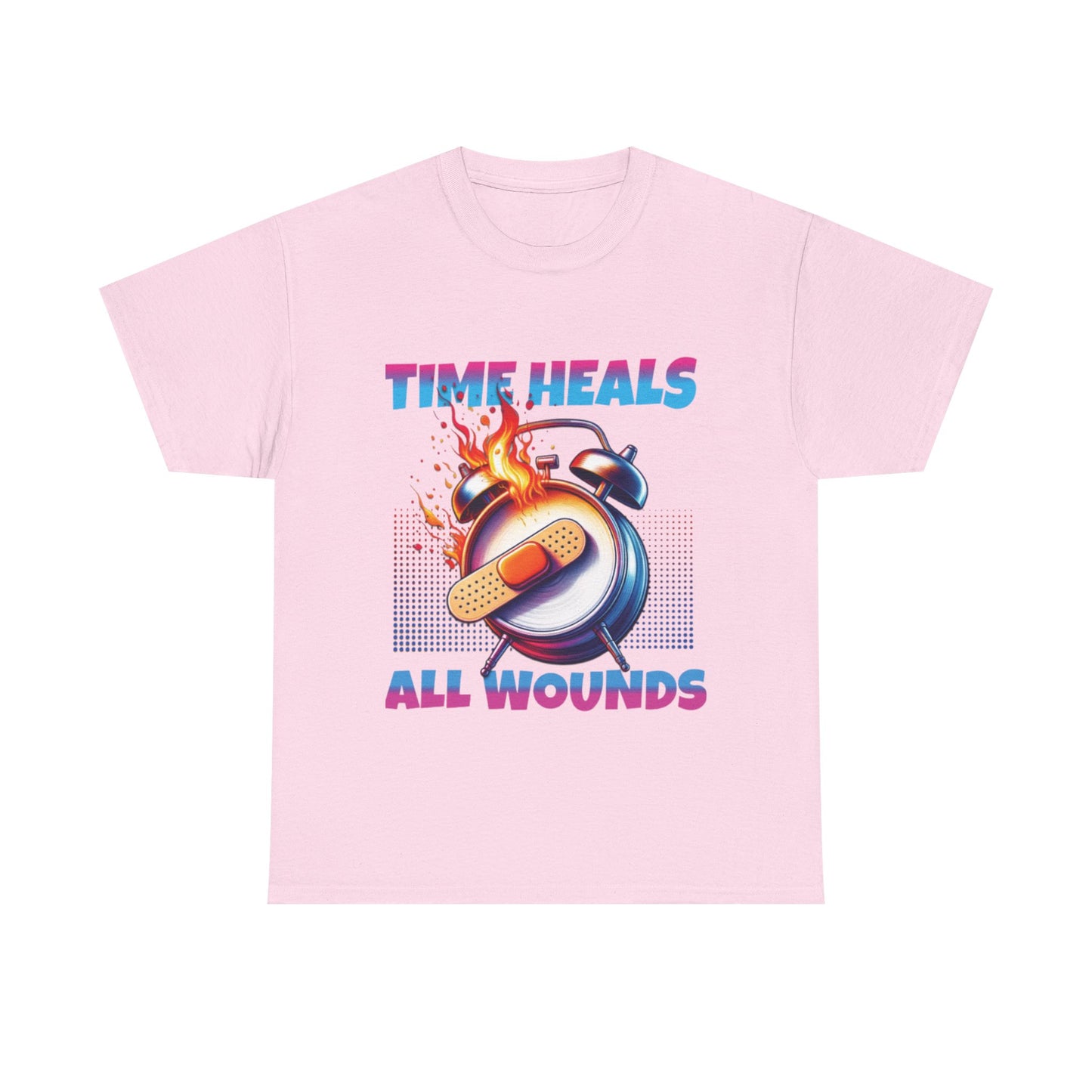 Unisex Time Heals Shirt: Pink