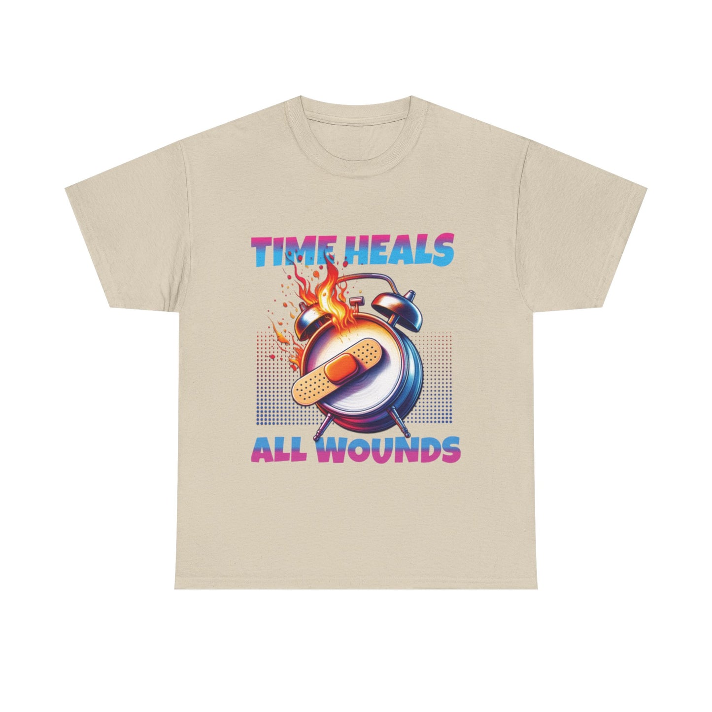 Unisex Time Heals Shirt: Pink