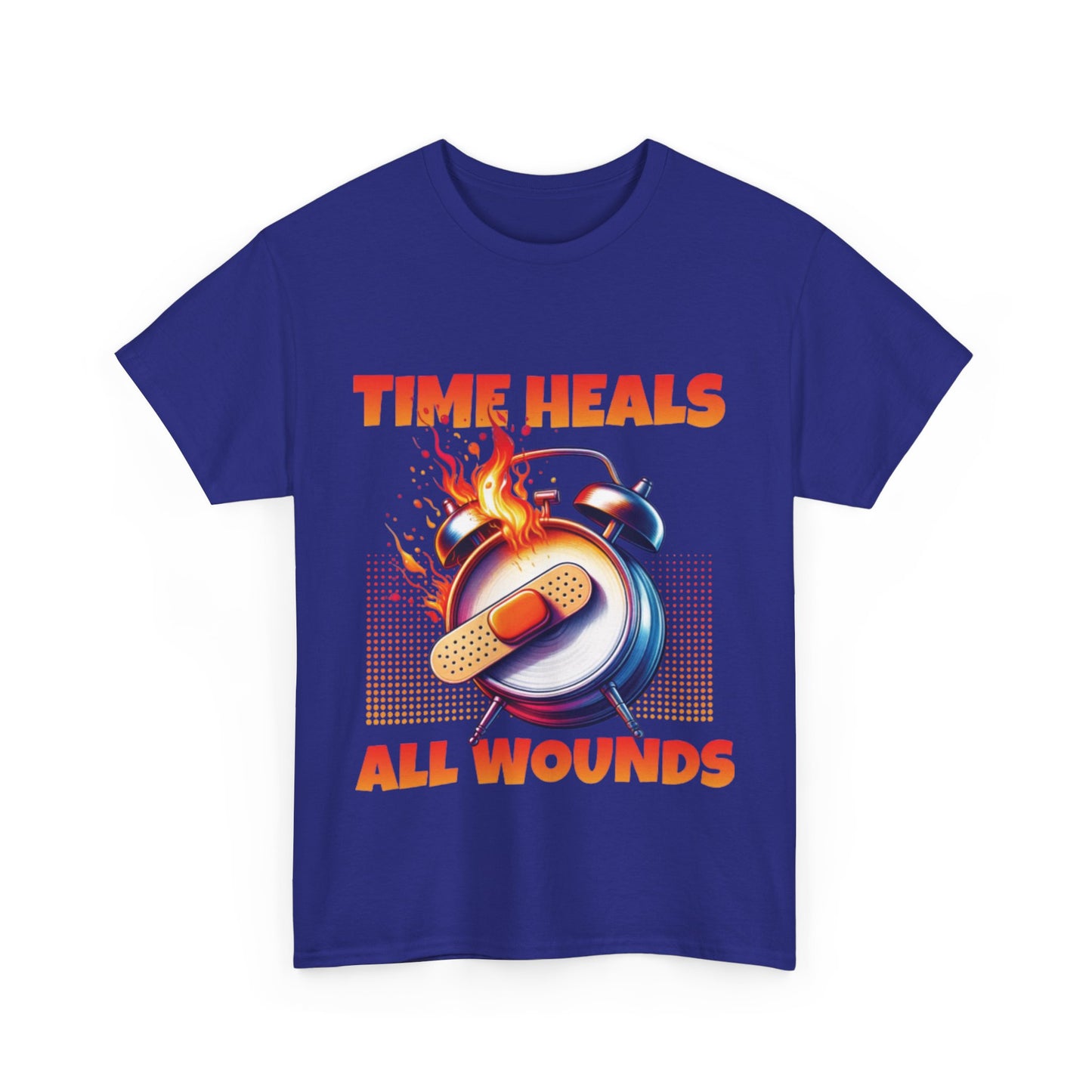 Unisex Time Heals Shirt: Orange