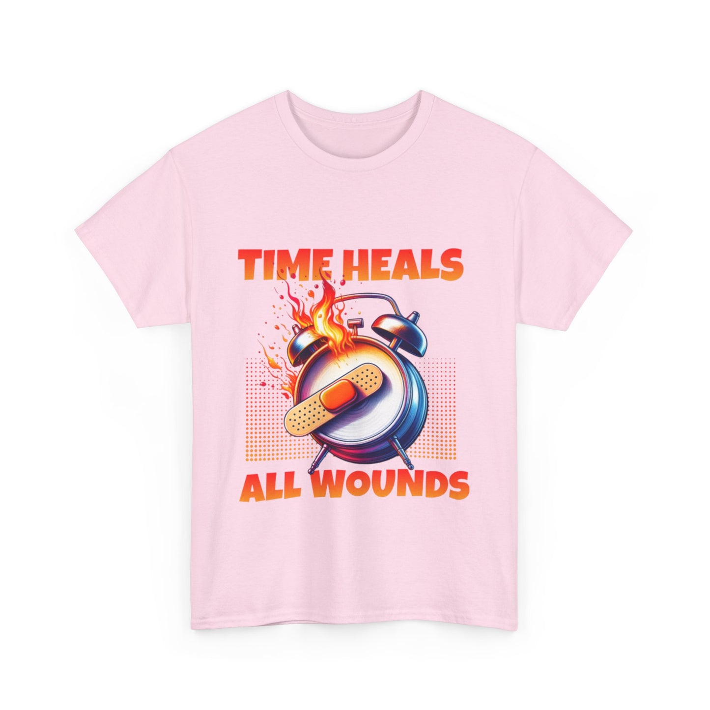 Unisex Time Heals Shirt: Orange