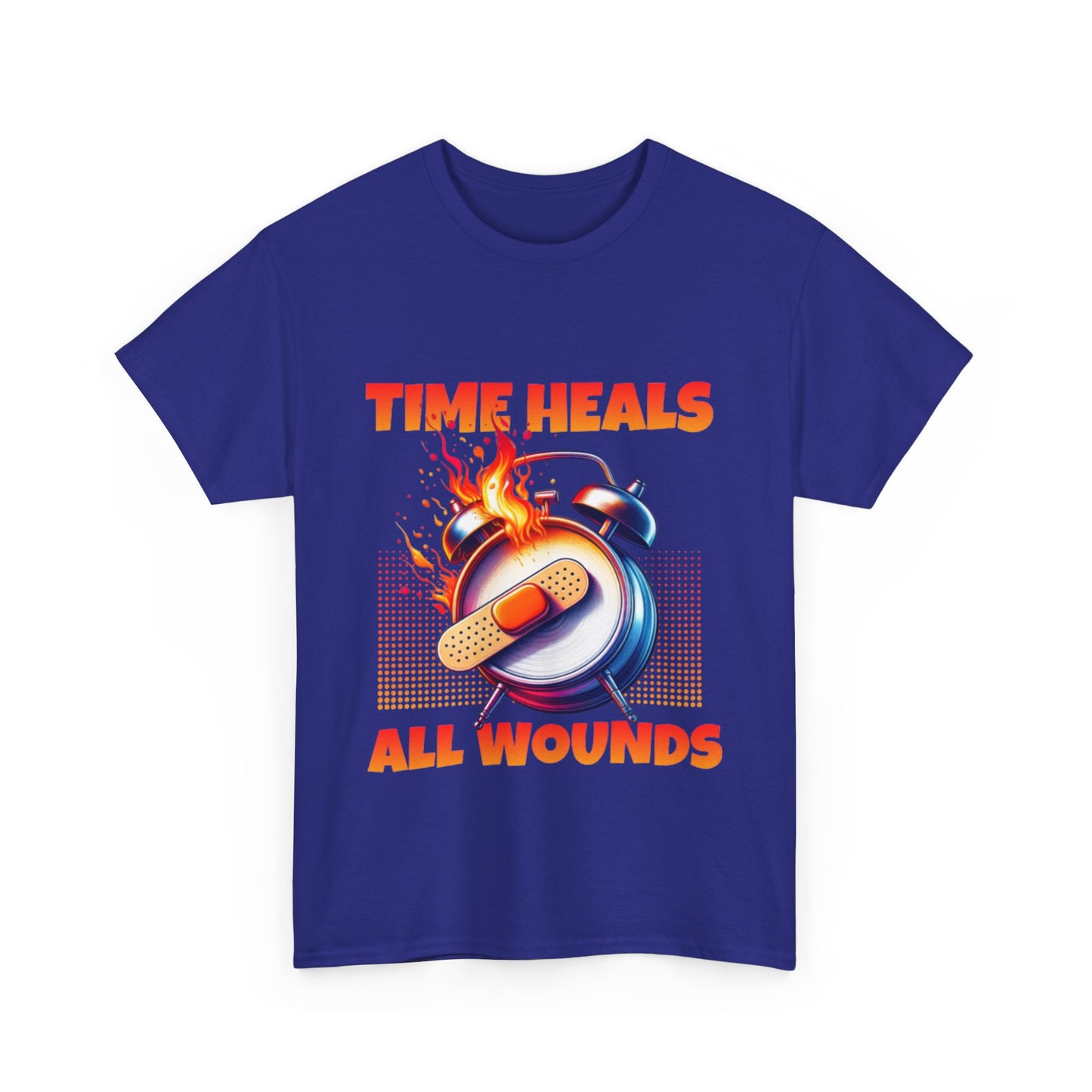 Unisex Time Heals Shirt: Orange