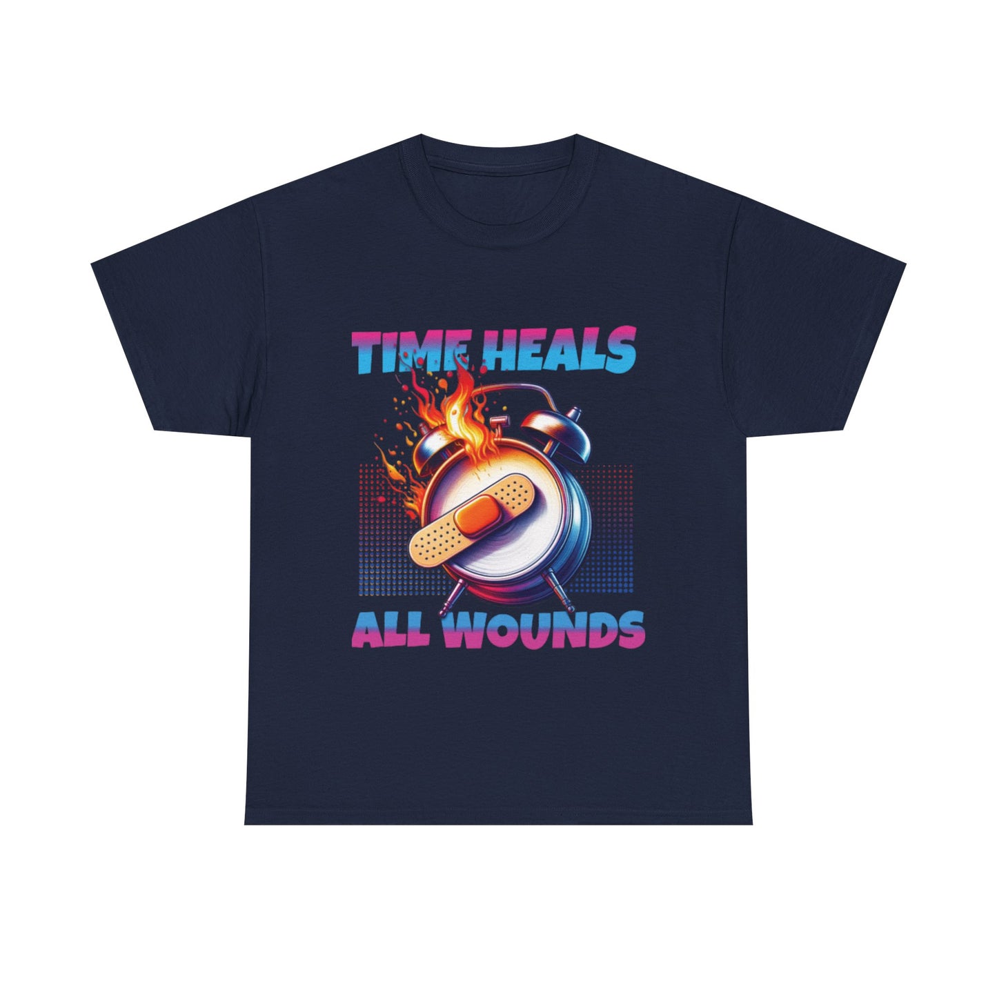 Unisex Time Heals Shirt: Pink