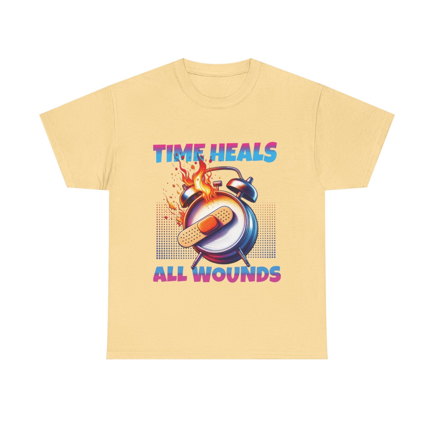 Unisex Time Heals Shirt: Pink