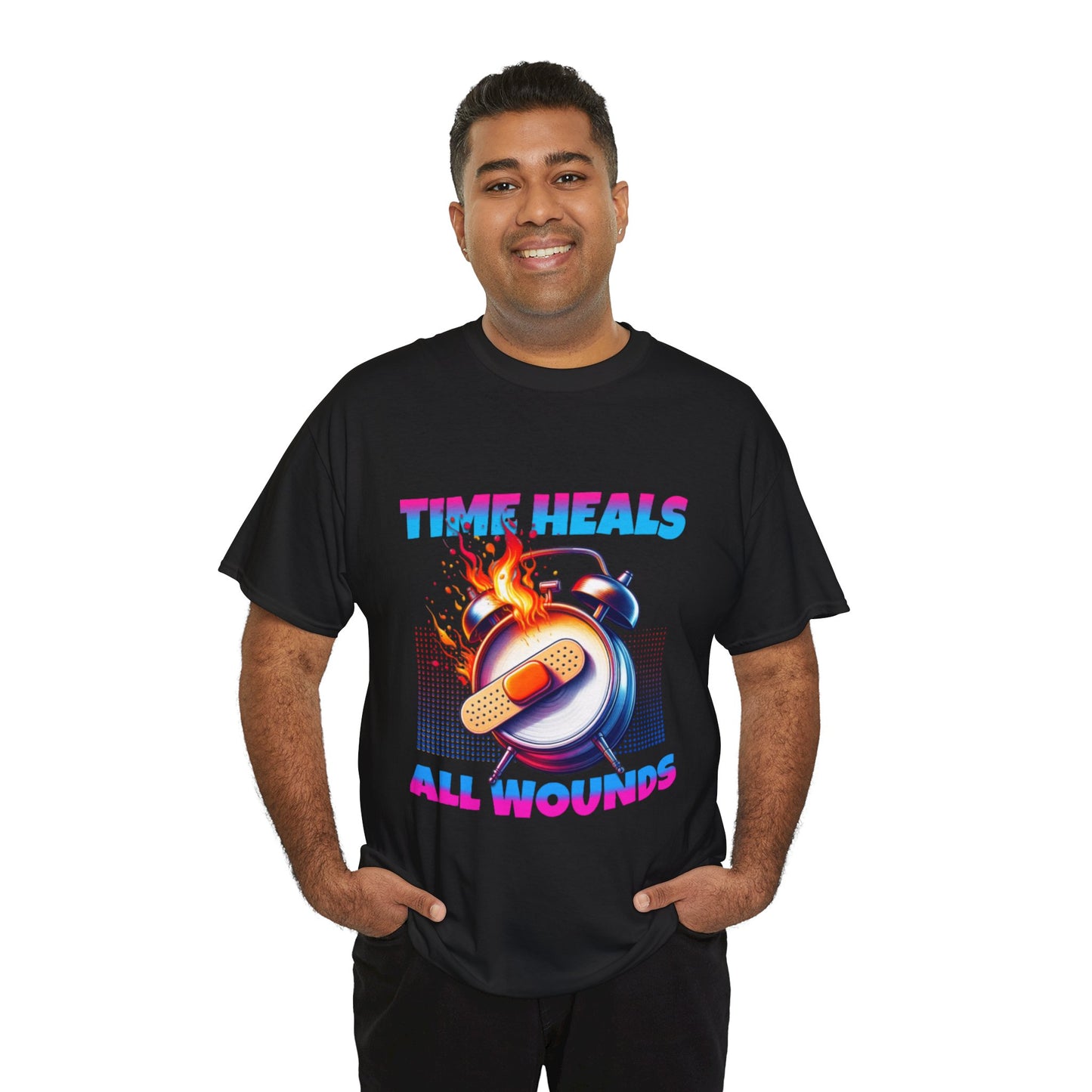 Unisex Time Heals Shirt: Pink