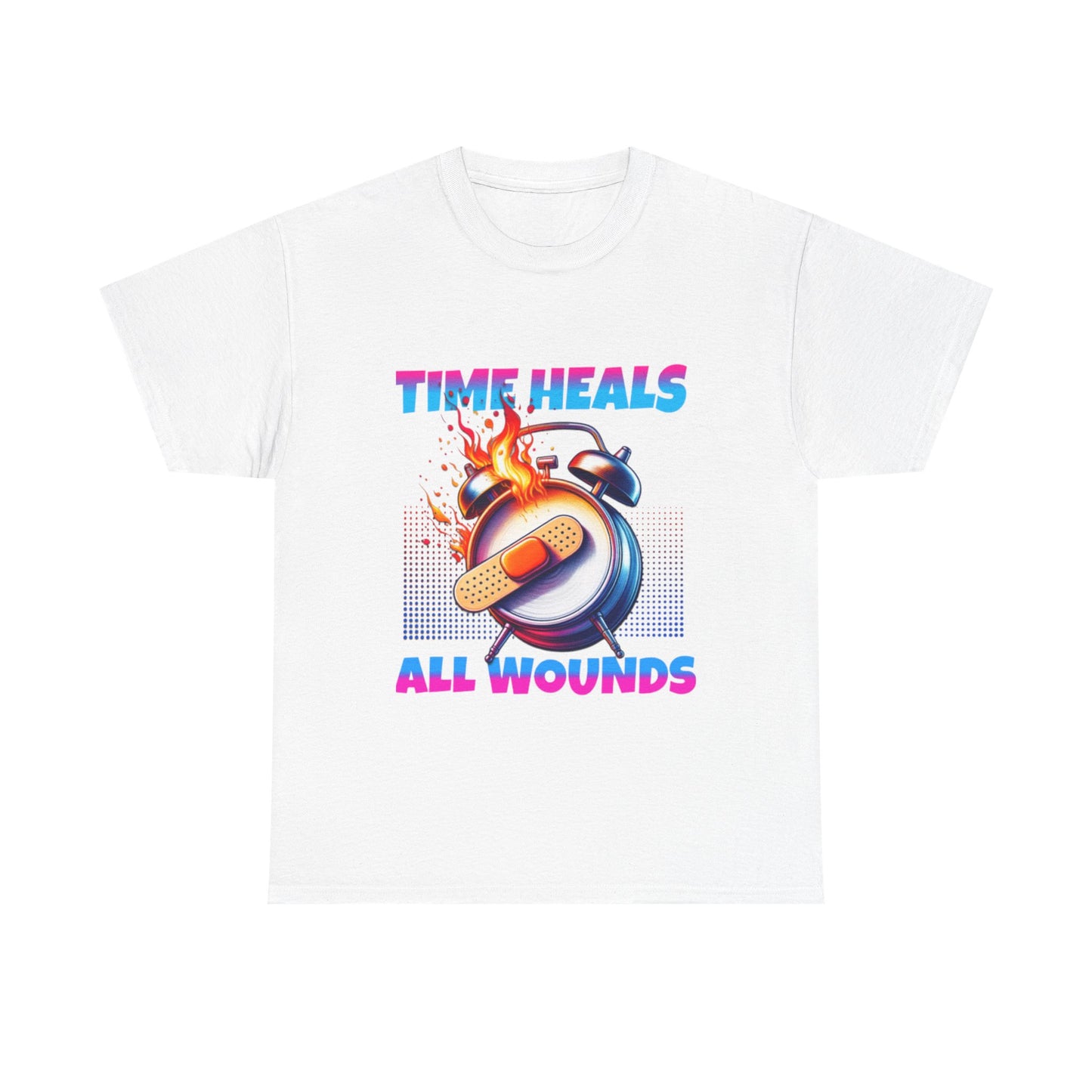 Unisex Time Heals Shirt: Pink