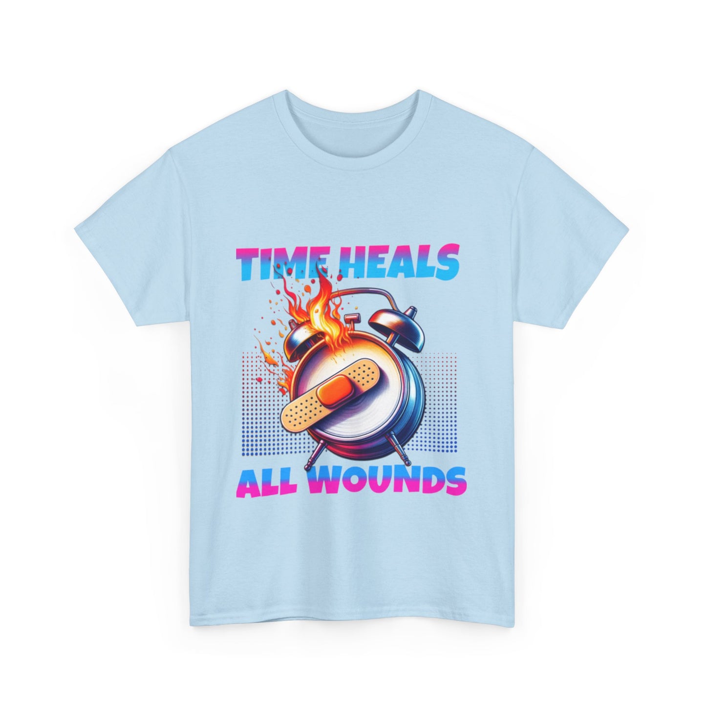 Unisex Time Heals Shirt: Pink