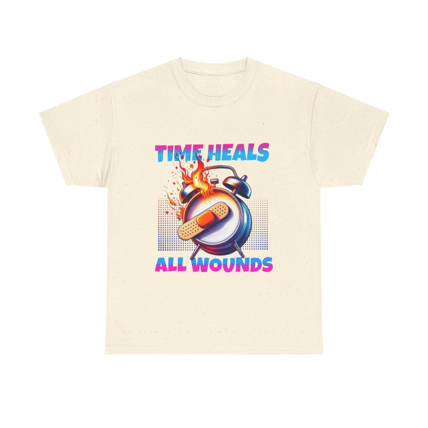 Unisex Time Heals Shirt: Pink