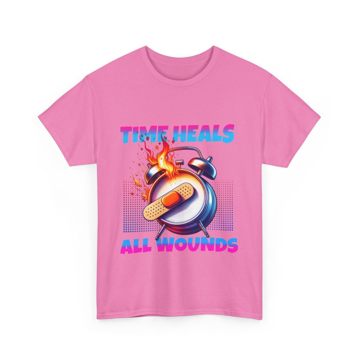 Unisex Time Heals Shirt: Pink