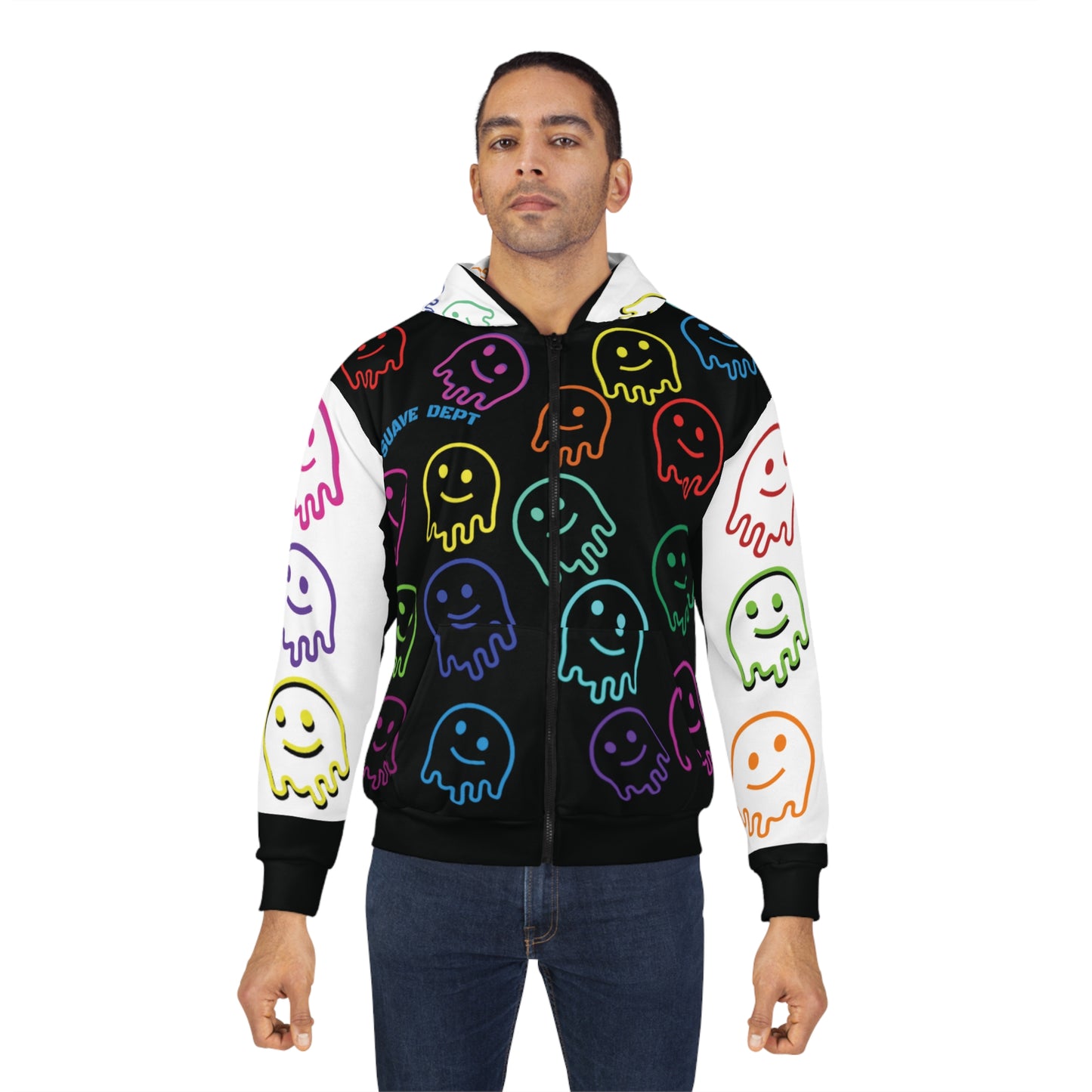 Colorful Ghosts Unisex Hoodie - Fun & Playful Streetwear