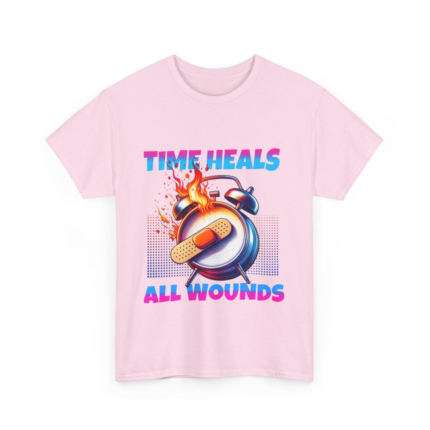 Unisex Time Heals Shirt: Pink