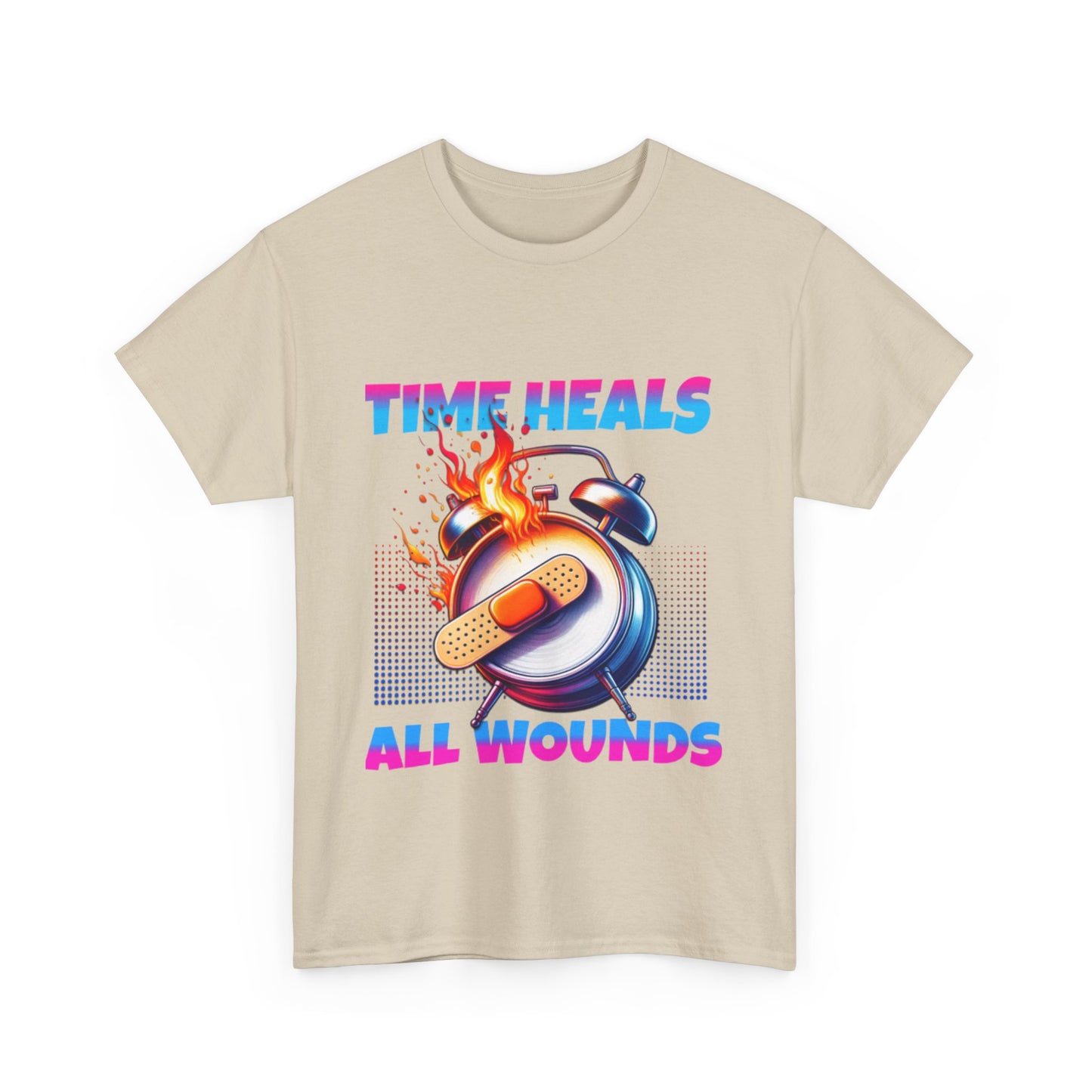 Unisex Time Heals Shirt: Pink