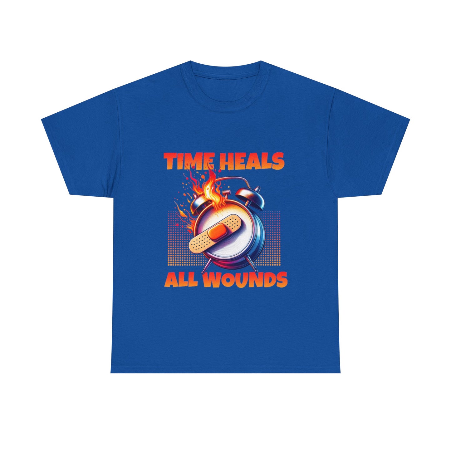 Unisex Time Heals Shirt: Orange