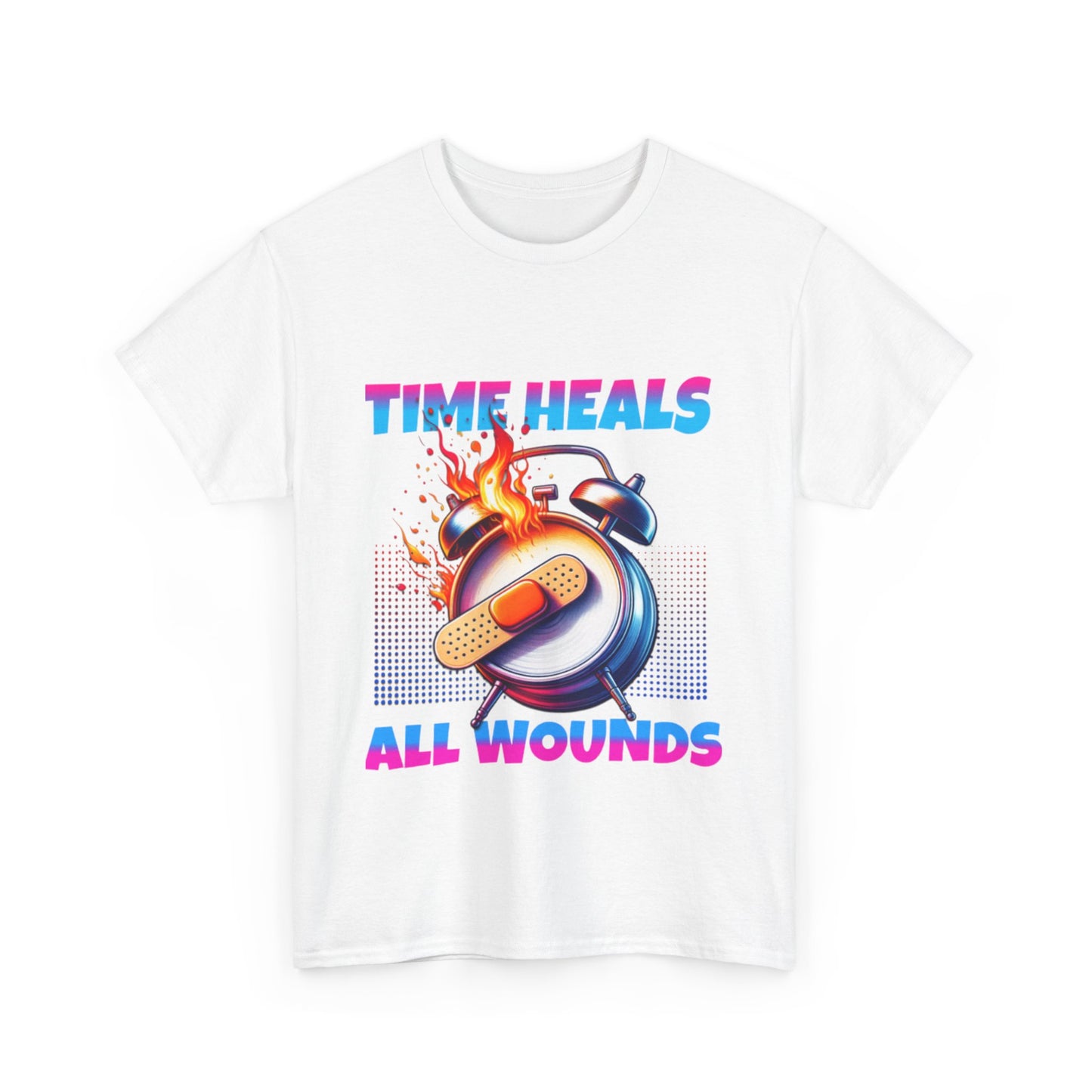 Unisex Time Heals Shirt: Pink