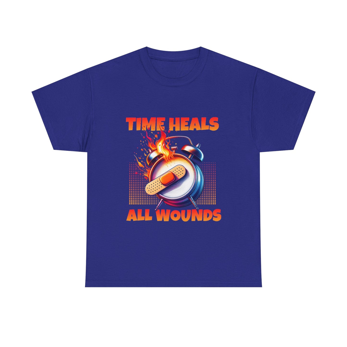 Unisex Time Heals Shirt: Orange