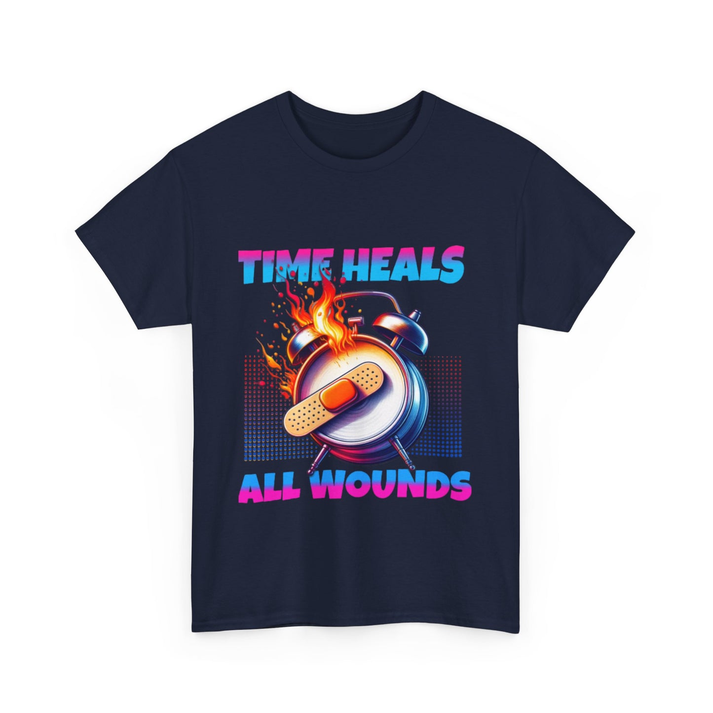 Unisex Time Heals Shirt: Pink